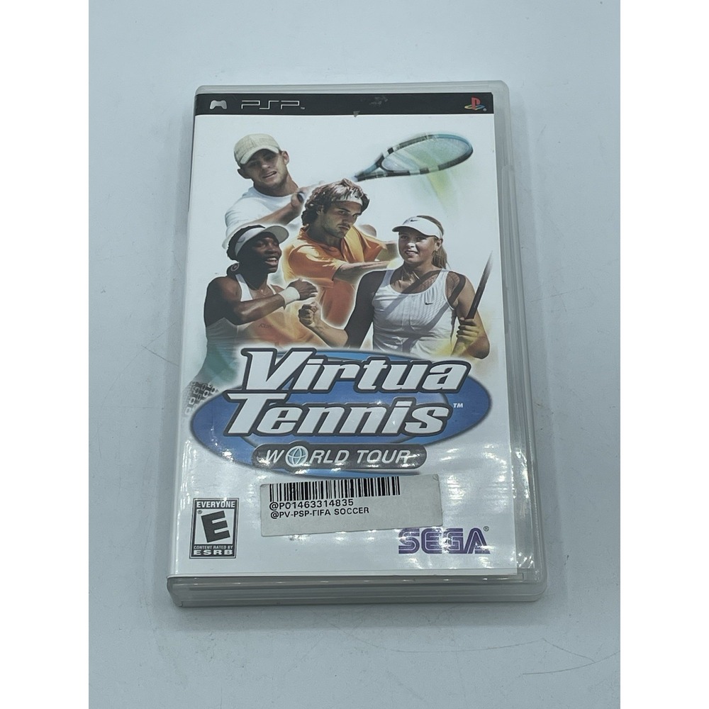 Virtua Tennis World Tour + Virtua Tennis 3 Sony PSP Bundle Complete Excellent